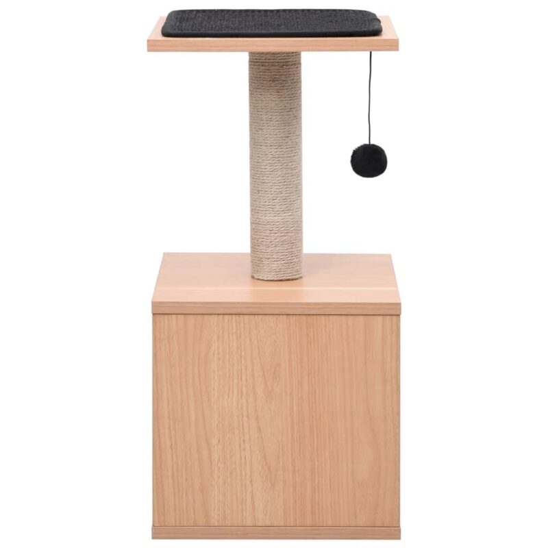 Draskyklė katėms vidaXL 62cm ruda – tvirta ir funkcionali