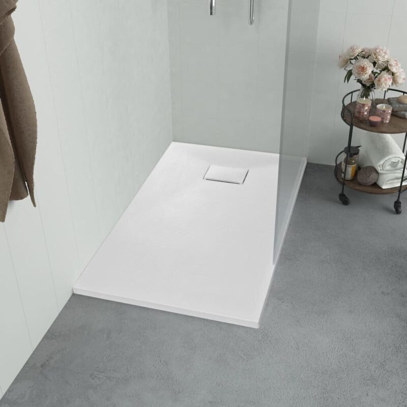 vidaXL dušo padėklas 90×70 cm   žemas profilis saugus