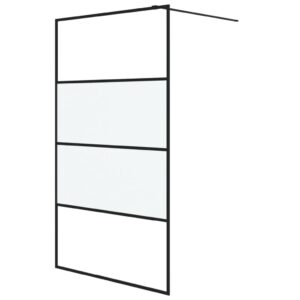 Dušo sienelė vidaXL 115195 cm ESG stiklas reguliuojama