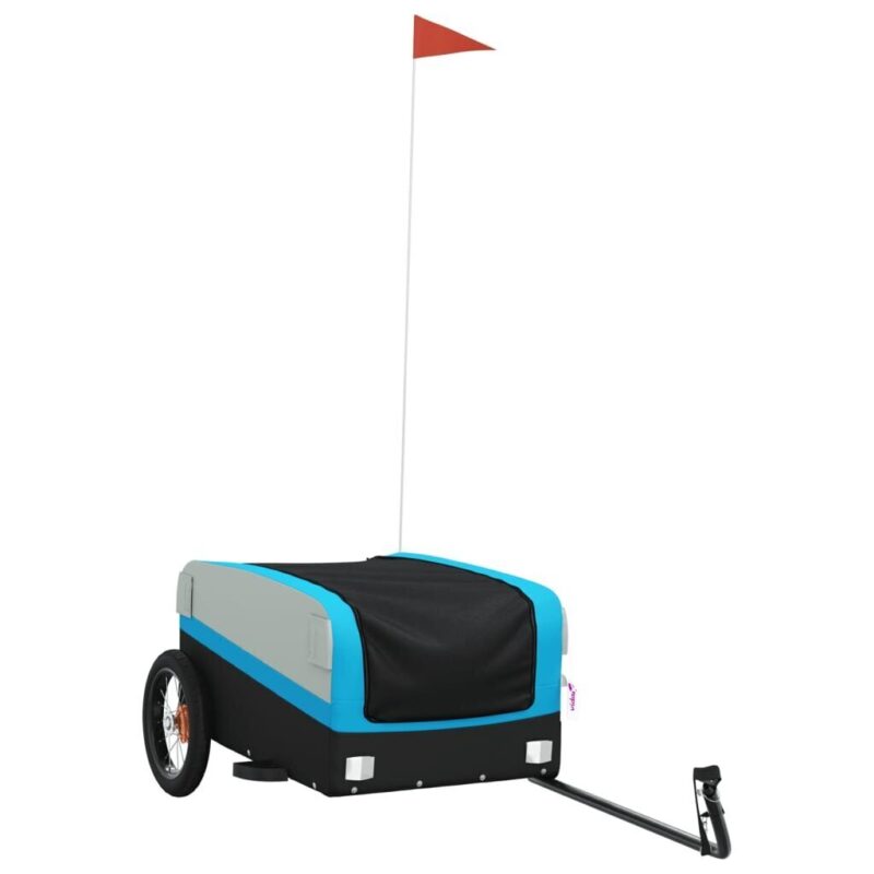 VidaXl juoda dviračio priekaba 30 kg apkrovai  Belsilt