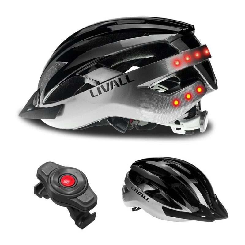 Livall MT1 Neo dviratininko šalmas MTB su Bluetooth ir LED šviesomis