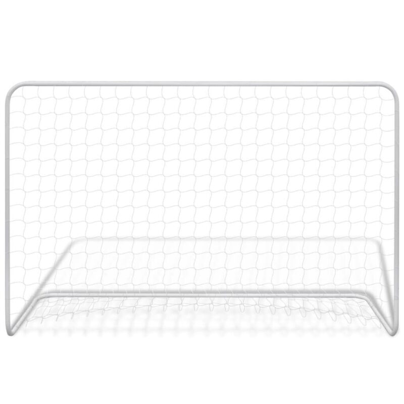 Futbolo vartai su tinklu, plienas, 182x61x122 cm, 2 vnt. - Image 3