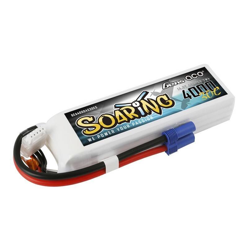 gensacebaterijasoaringlipo4000mah148v1e676internetureference  belsilt Gens Ace Soaring LiPo 4000mAh 148V 4S1P baterija  belsilt