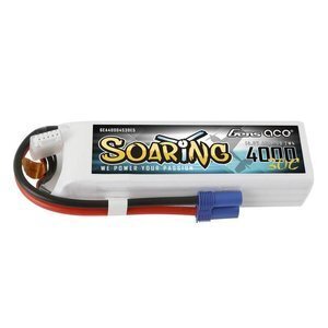 Gens Ace Soaring LiPo 4000mAh 148V 4S1P baterija  belsilt