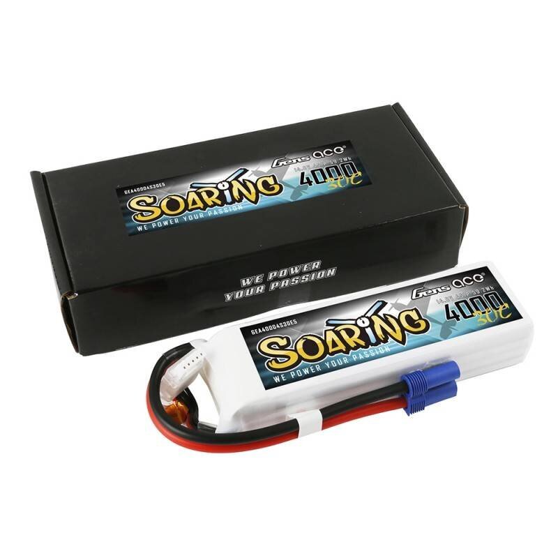 gensacebaterijasoaringlipo4000mah148vd770aatsiliepimaireference  belsilt Gens Ace Soaring LiPo 4000mAh 148V 4S1P baterija  belsilt