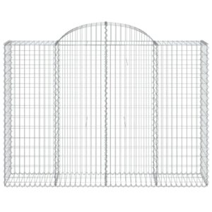 Išlenkti gabiono krepšiai vidaXL 200x50x140160cm | belsilt