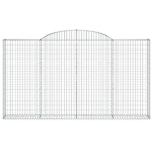 Išlenkti gabiono krepšiai vidaXL 300x30x160180 cm   belsilt