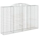 Išlenkti gabiono krepšiai vidaXL 300x50x180200cm  belsilt