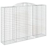 Išlenkti gabiono krepšiai vidaXL 300x50x200220 cm  patvarūs ir styl