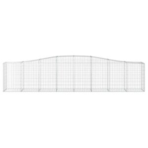 Išlenkti gabiono krepšiai vidaXL 400x50x80100cm  patvarūs sodo užtva