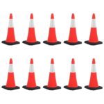 Įspėjamieji kūgiai su tvirtais pagrindais 10 vnt  belsilt