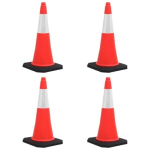 Įspėjamieji kūgiai su tvirtais pagrindais 4 vnt | Belsilt