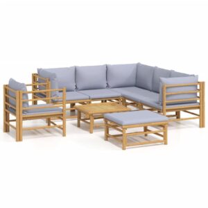 Lauko baldų komplektas vidaXL iš bambuko  komfortas laukui