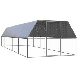 Lauko narvas viščiukams, pilkas, 3x10x2m