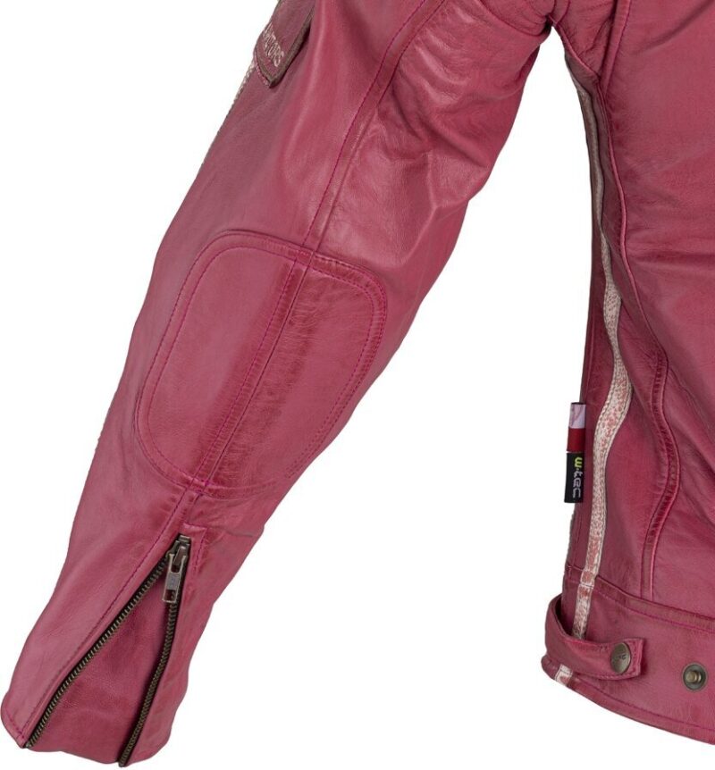 Moteriška odinė moto striukė W-TEC Sheawen Lady Pink - XS - Image 7