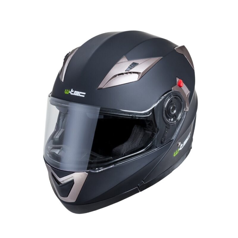 Moto šalmas W-TEC YM-925 - juodas matinis XXL - Image 7