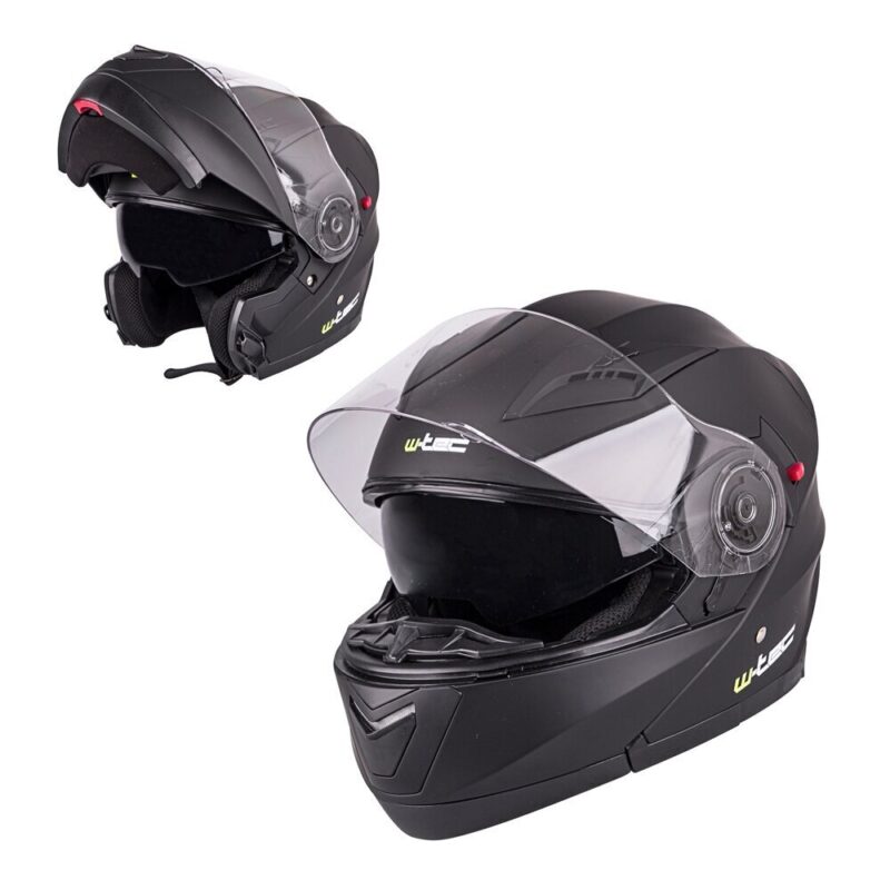 Moto šalmas W-TEC YM-925 - juodas matinis XXL