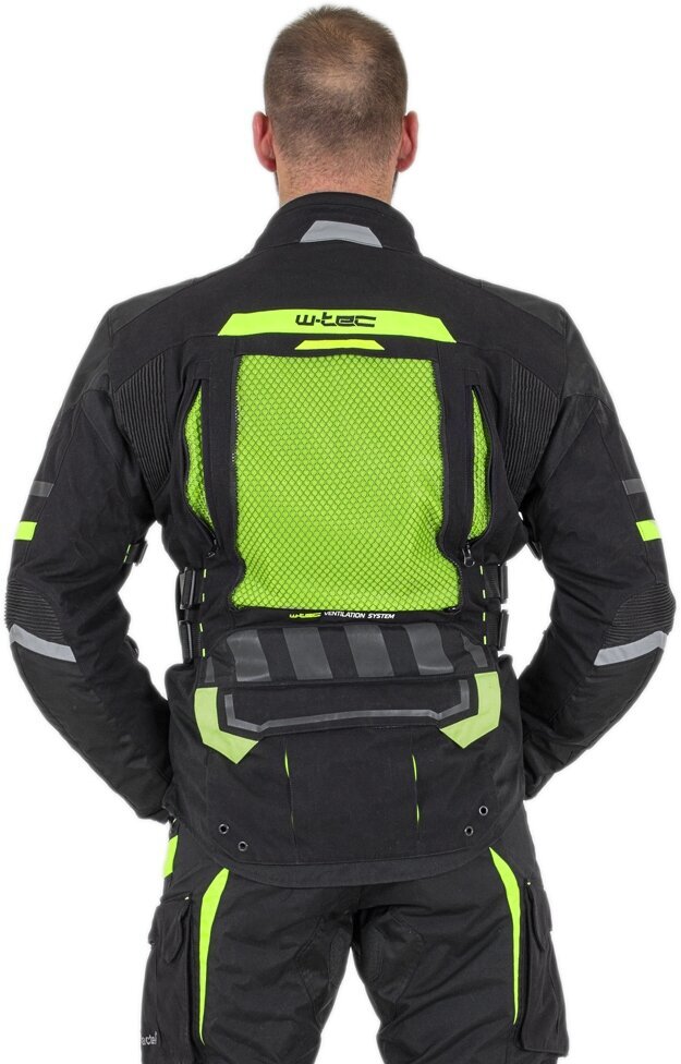 motociklininkostriukewtecaircrossblackfluob673c5665efbc8ff73682db9d54b3214reference belsilt Motociklininko striukė W TEC Aircross Black Fluo Yellow 3XL