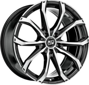 Msw 48 Gloss black pilnai poliruoti ratlankiai 75R17 5X118