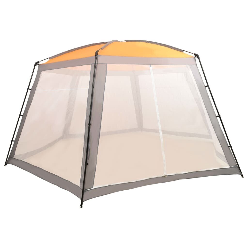 Palapinė baseinui 660x580x250 cm pilka su UV apsauga Belsi.lt