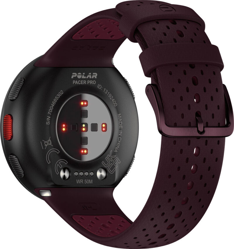Polar Pacer Pro Autumn Maroon  išmanusis laikrodis sportui