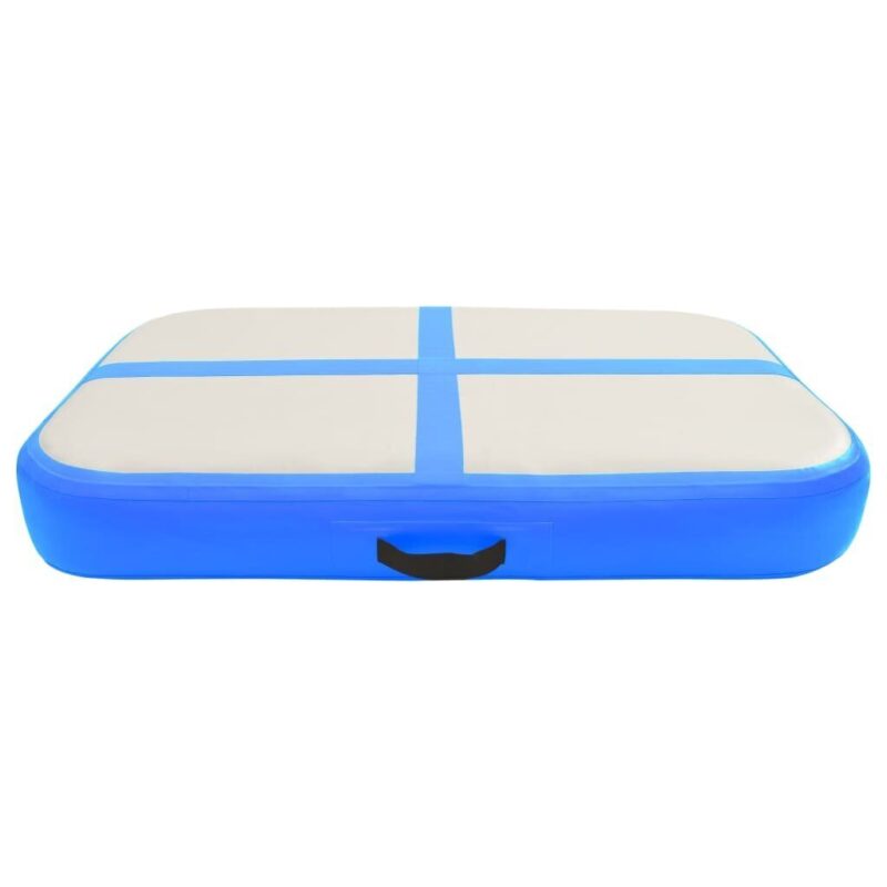 Pripučiamas gimnastikos kilimėlis 60x100x10 cm mėlynas PVC