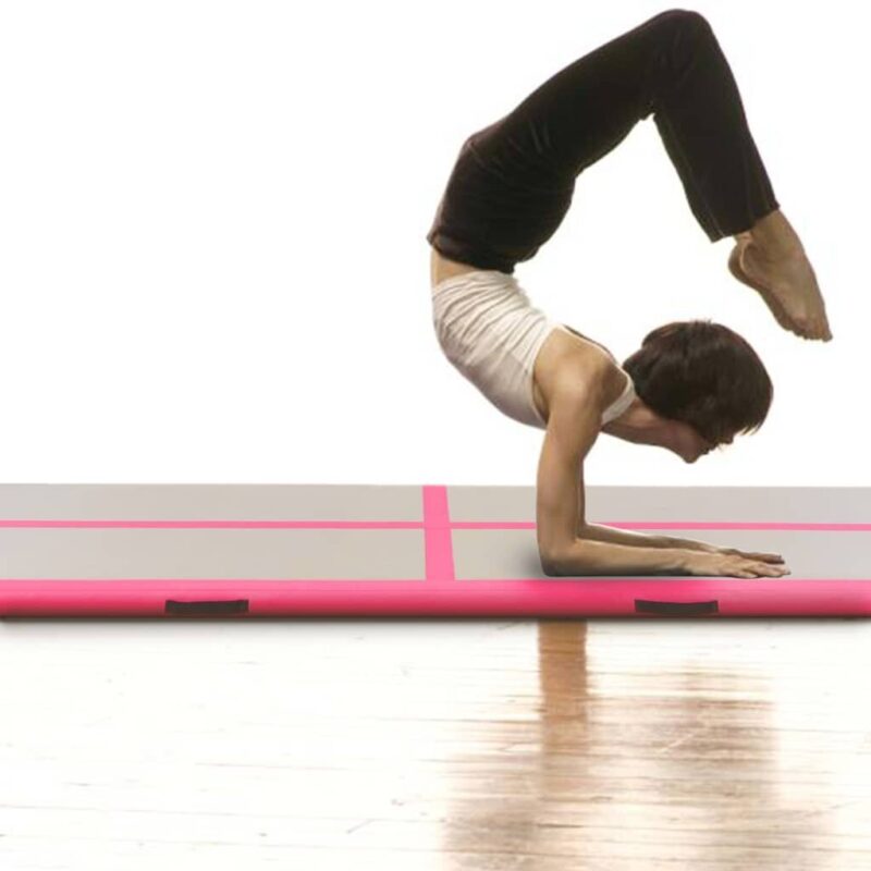 Pripučiamas gimnastikos kilimėlis su pompa 700x100x10 cm