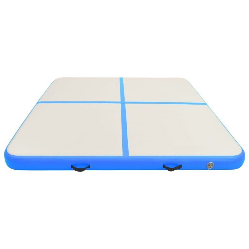 Pripučiamas gimnastikos kilimėlis VidaXL 200x200x15 cm mėlynas