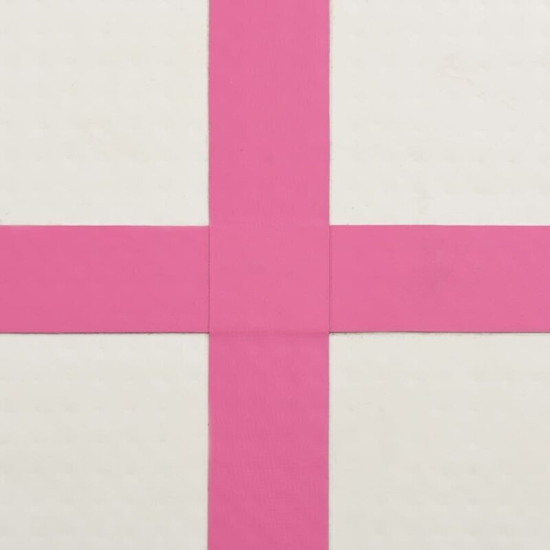 Pripučiamas gimnastikos kilimėlis VidaXL 200x200x15 cm rožinis