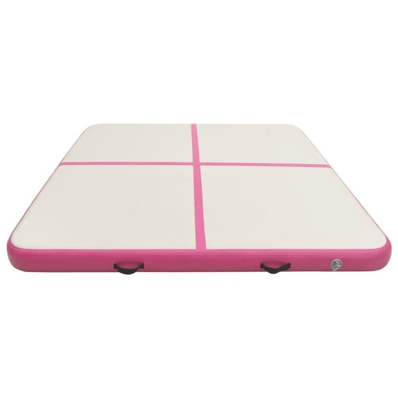 Pripučiamas gimnastikos kilimėlis VidaXL 200x200x15 cm rožinis