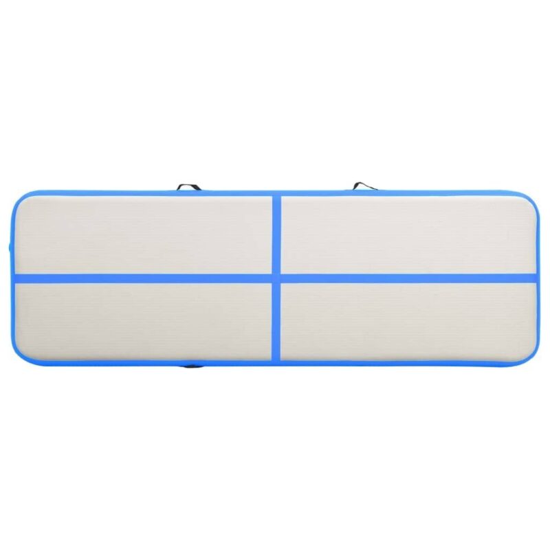 Pripučiamas gimnastikos kilimėlis VidaXL 300x100x20 cm mėlynas