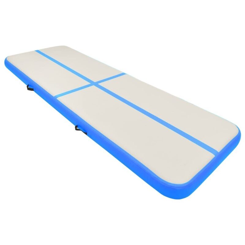 Pripučiamas gimnastikos kilimėlis VidaXL 300x100x20 cm mėlynas