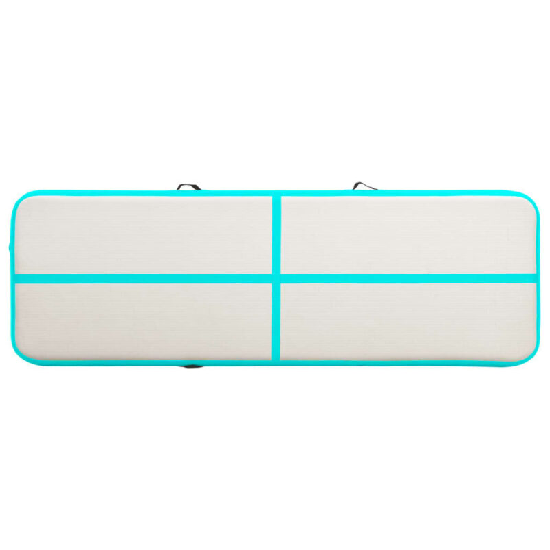 Pripučiamas gimnastikos kilimėlis VidaXL 300x100x20 cm žalias