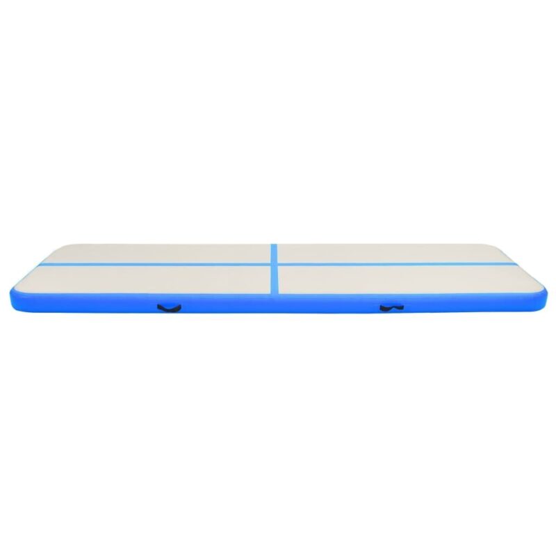 Pripučiamas gimnastikos kilimėlis VidaXL 800x100x15 cm mėlynas