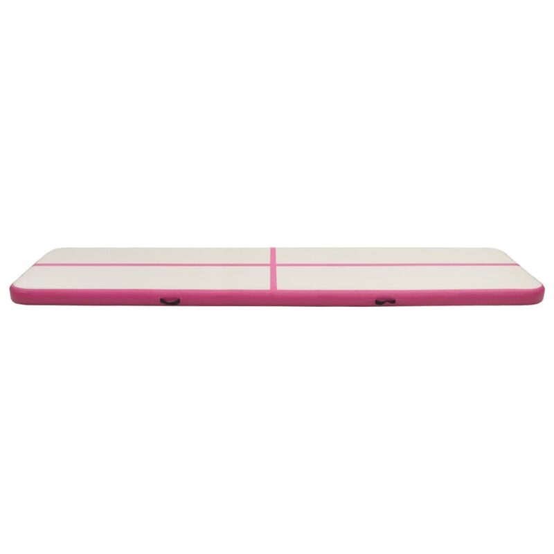 Pripučiamas gimnastikos kilimėlis VidaXL 800x100x20 cm rožinis