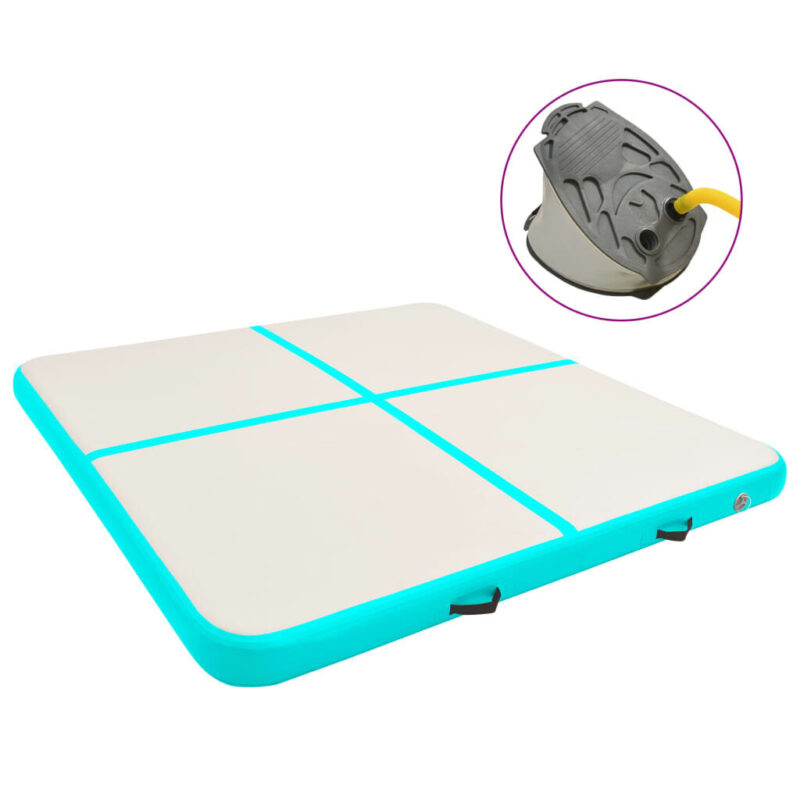 Pripučiamas gimnastikos kilimėlis 200x200x10cm iš PVC