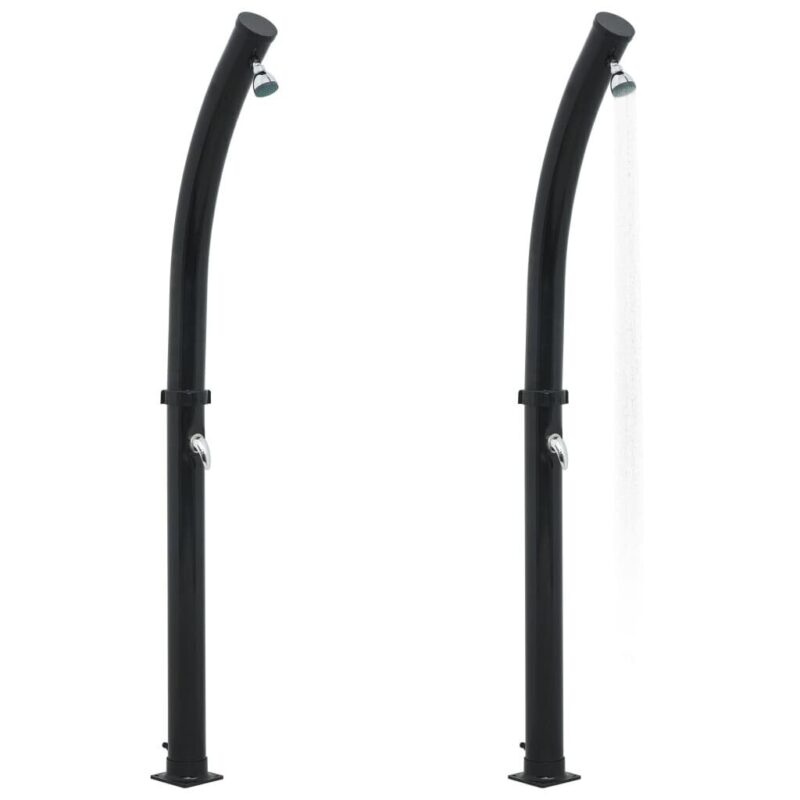 Saulės energija šildomas dušas, juodas, 214cm, 20l - Image 3