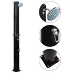 Saulės energija šildomas lauko dušas 40 l su maišytuvu