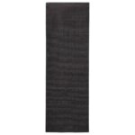 Sizalio draskymo kilimėlis katėms 66x200cm juodas vidaXL