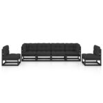 Sodo komplektas su pagalvėlėmis 6 dalių  tvirtas ir komfortiškas