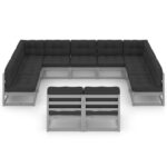 sodokomplektassupagalvemis11daliupilkasf5500reference belsilt Pilkas 11 dalių sodo komplektas su pagalvėmis