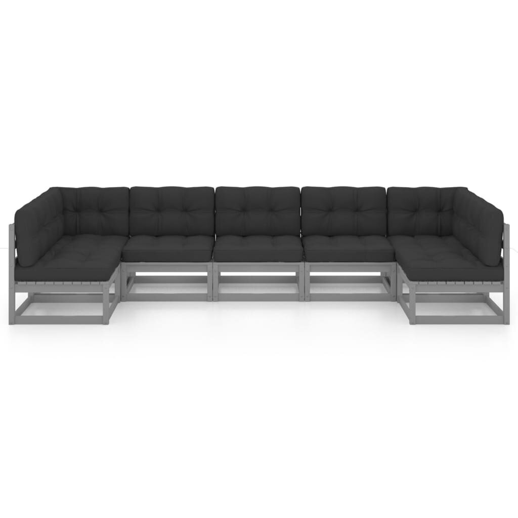 sodokomplektassupagalvemis7daliupilkas5fff5kainareference belsilt Sodo komplektas su pagalvėmis 7 dalių pilkas | Belsilt