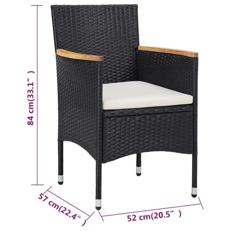 Sodo komplektas vidaXL, juodas - Image 3