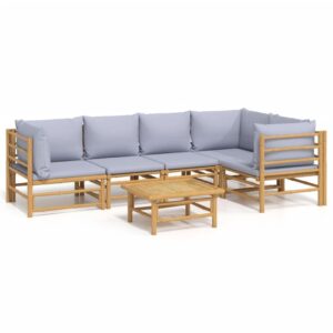 Sodo komplektas vidaXL iš bambuko  patvarus ir stilingas