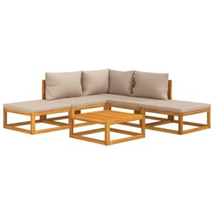 Sodo komplektas vidaXL iš akacijos medienos rudas  Belsilt