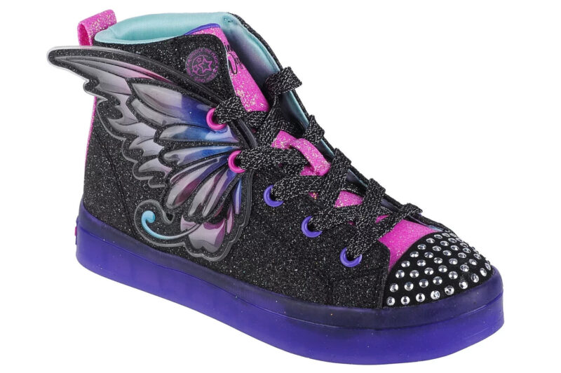 Sportiniai batai mergaitėms Skechers 62031, juodi, 33