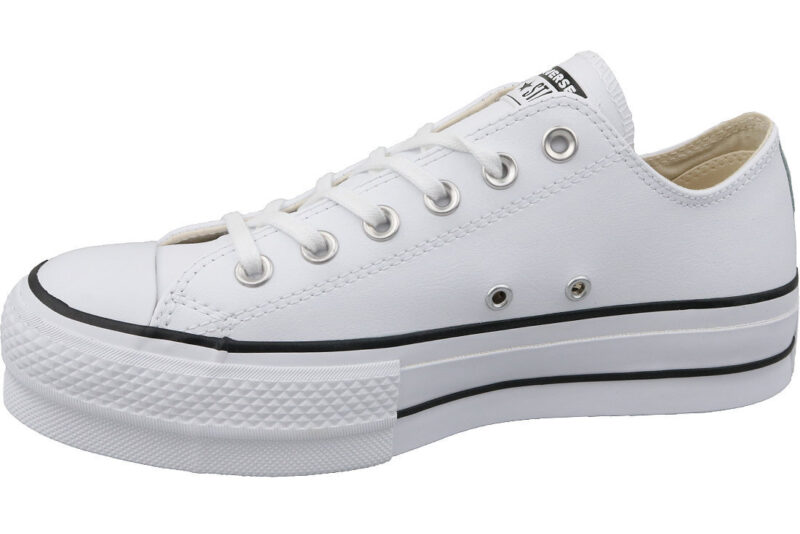 Sportiniai bateliai moterims Converse Chuck Taylor All Star Lift Clean Ox, balti - Image 2
