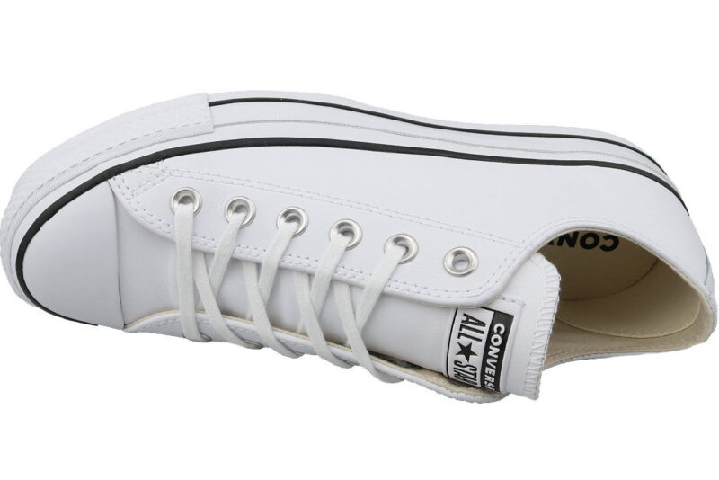 Sportiniai bateliai moterims Converse Chuck Taylor All Star Lift Clean Ox, balti - Image 3