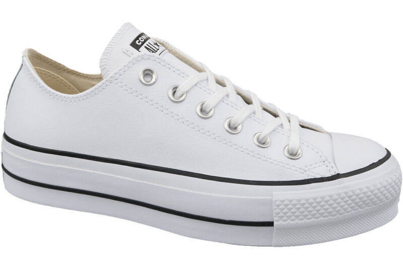 Sportiniai bateliai moterims Converse Chuck Taylor All Star Lift Clean Ox, balti