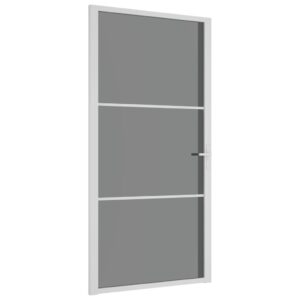 Baltos stiklinės ir aliuminės vidaus durys 1025x2015 cm